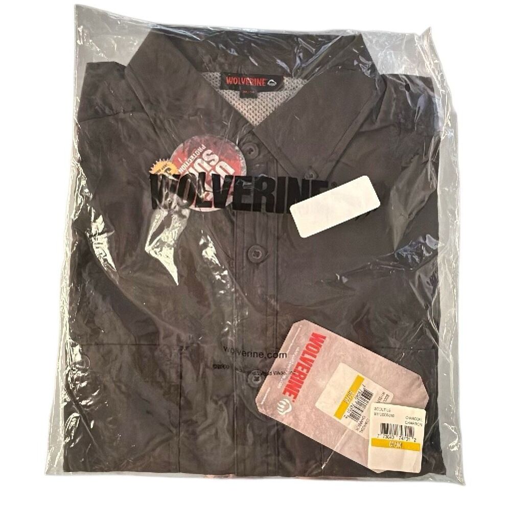 Wolverine NWT Men LS Utility Shirt Quick Dry Tactical Hunting Fishing Outdoor M